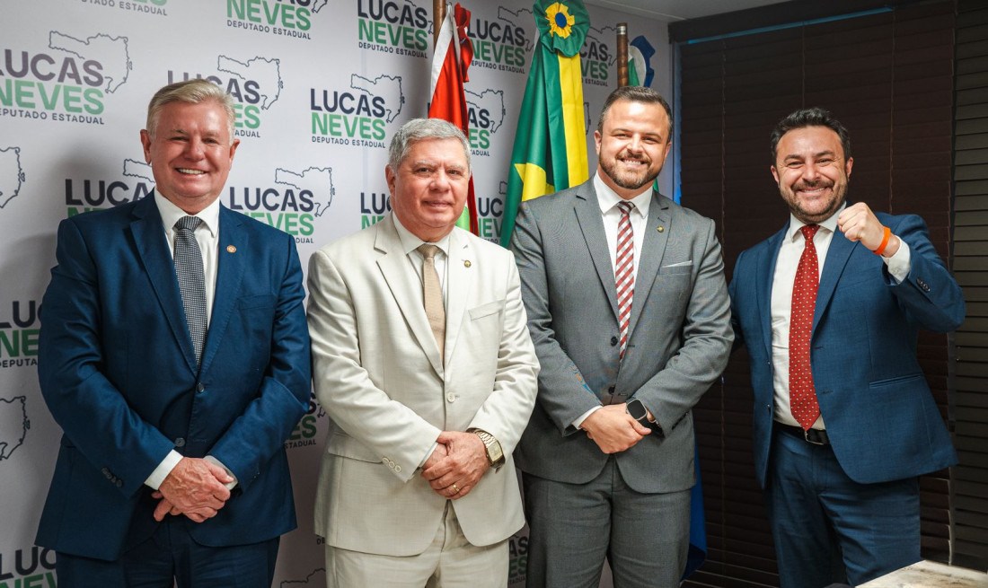 Mario Motta (PSD), Nilso Berlanda (PL), Lucas Neves (Podemos) e Marcius Machado (PL) são os deputados que compõe a bancada da serra na ALESC
