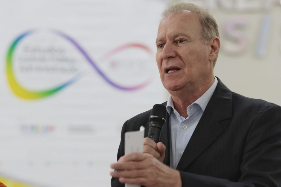 Herneus de Nadal, presidente do TCE/SC, em evento no Ciclo de Estudos de 2023 