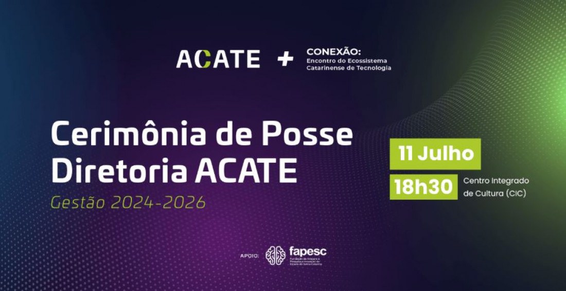 Posse da nova diretoria da ACATE acontece na próxima quinta (11/7) no teatro do CIC