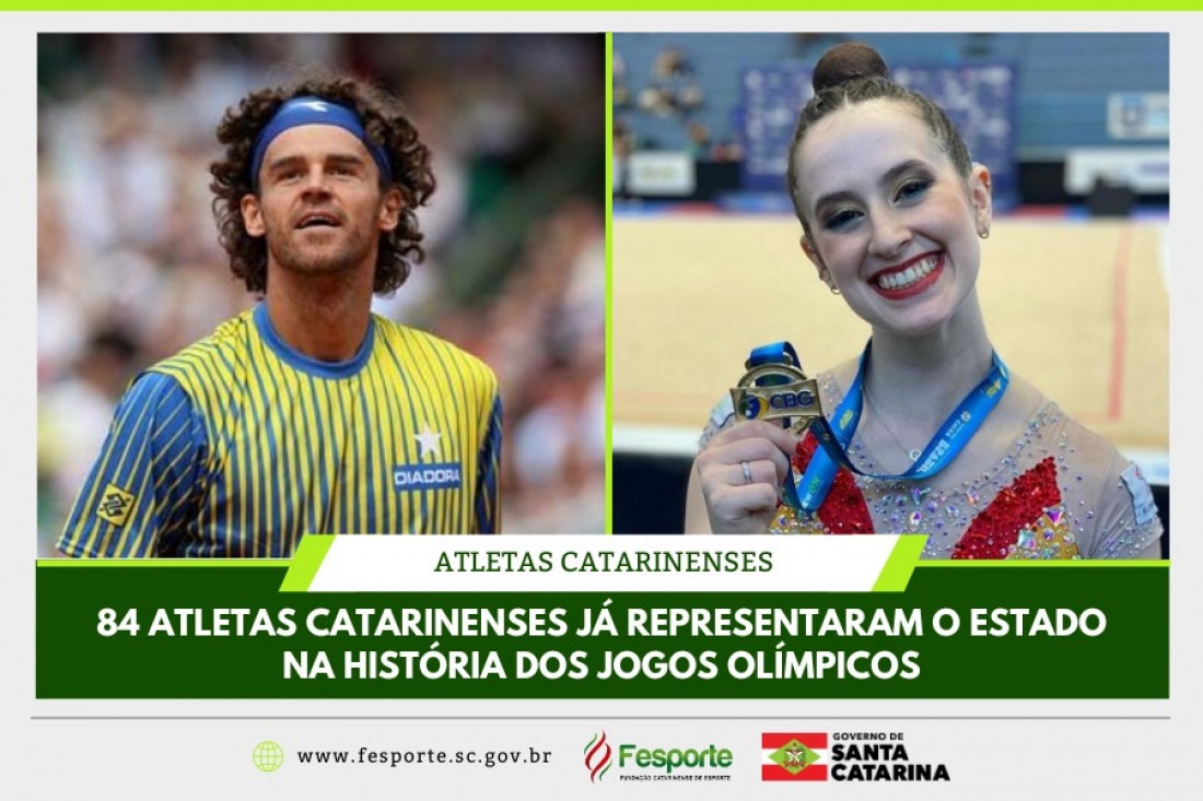Mais de 80 catarinenses representaram o Brasil ao longo dos Jogos Olímpicos