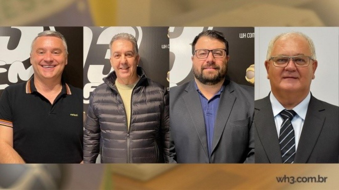 Edenilson Zanardi (PL) - Carlos Agostini (MDB) - Paulo Drumm (União Brasil) e Gilmar Baldissera (Progressistas).