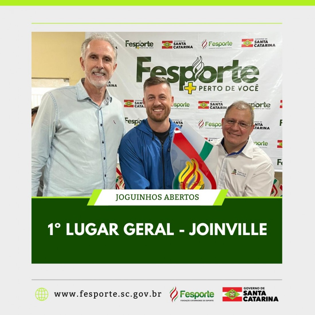 Premiação dos Joguinhos Abertos de Santa Catarina