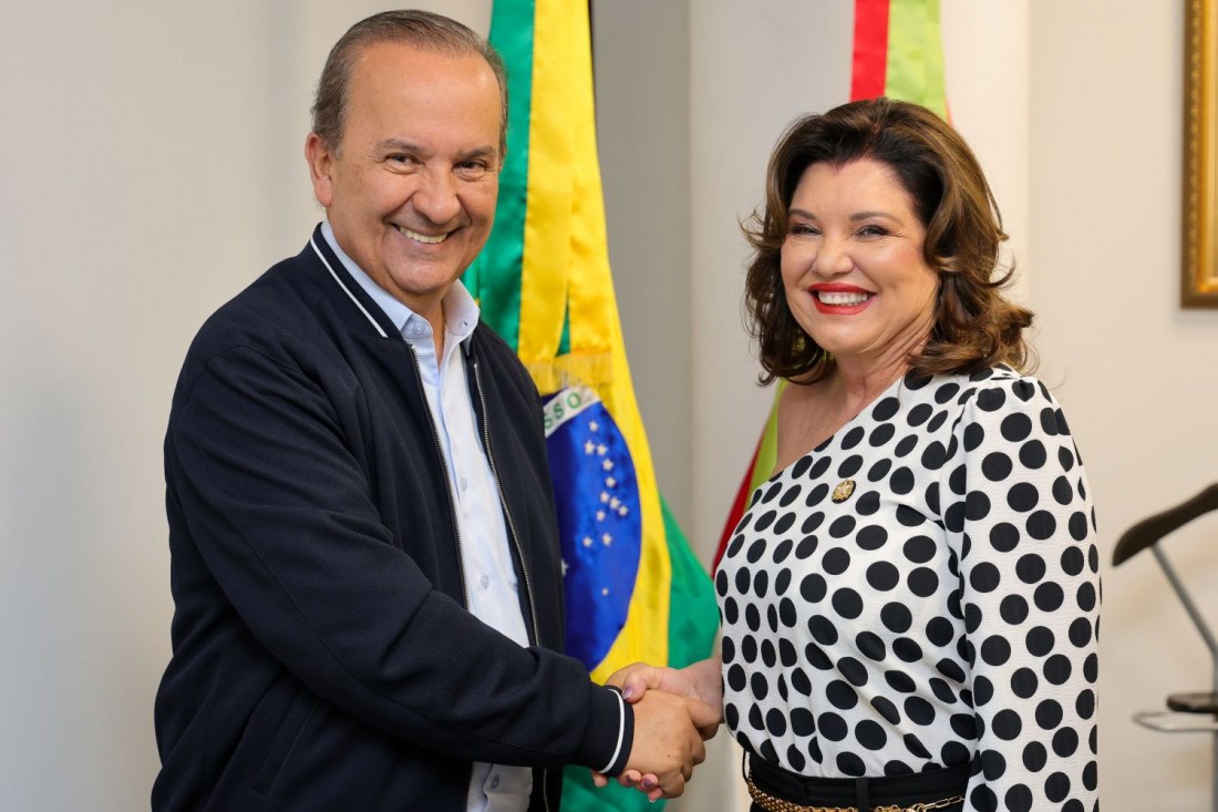 Governador Jorginho Mello (esquerda) e Vice-Governadora Marilisa Boehm