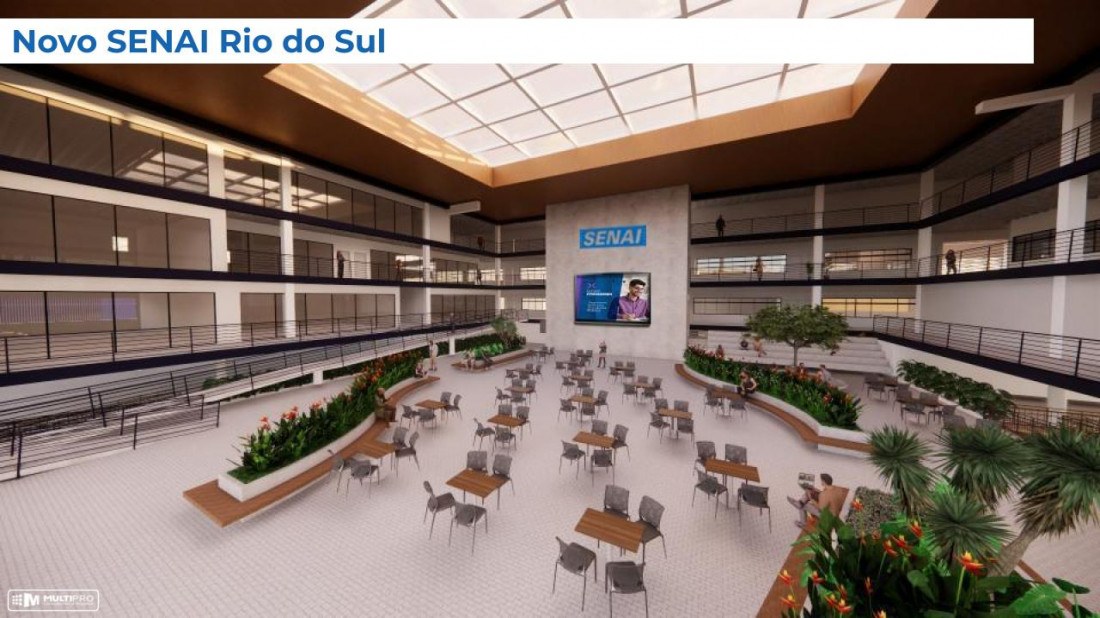 Projeto da ampliação do SESI e SENAI em Rio do Sul
