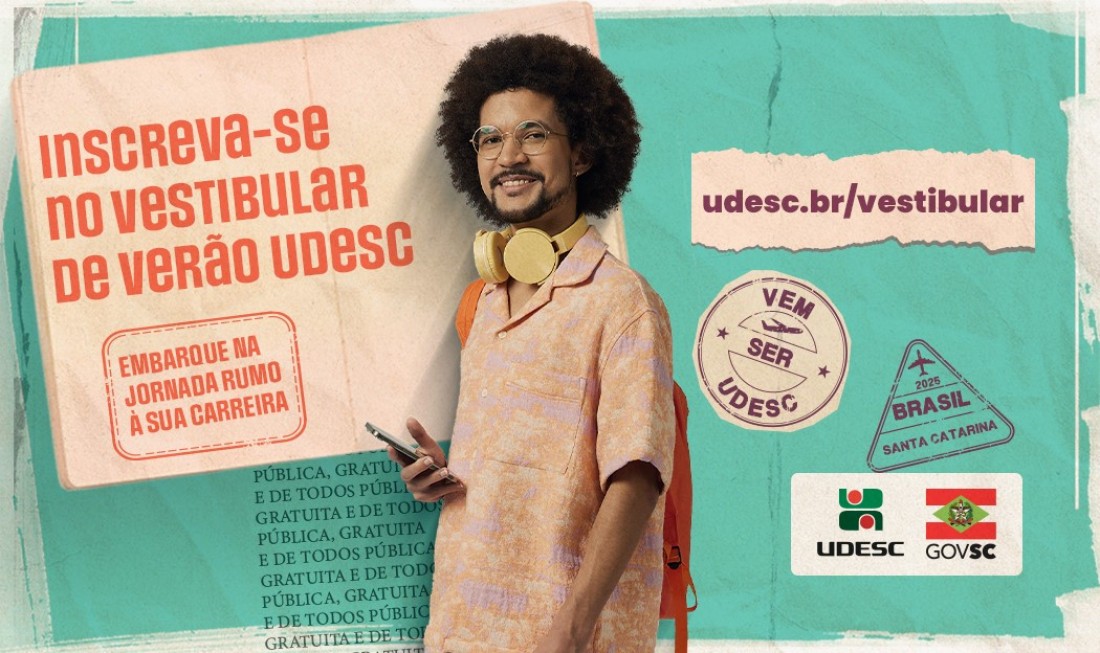 Estão abertas as inscrições para o Vestibular de Verão 2025 da UDESC, com oferta de 1.755 vagas para cursos presenciais e a distância. Os candidatos podem concorrer pela prova presencial, análise do histórico escolar ou ambas as opções simultaneamente