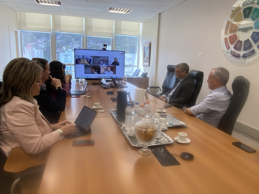 O BRDE e o WBG se reuniram para discutir o atual contrato de resiliência urbana e explorar oportunidades de parceria em projetos de PPPs