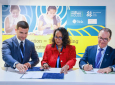 Décio Lima participou da abertura do Pavilhão Brasil na COP29 e assinou documentos que colocam as pequenas empresas no contexto climático global