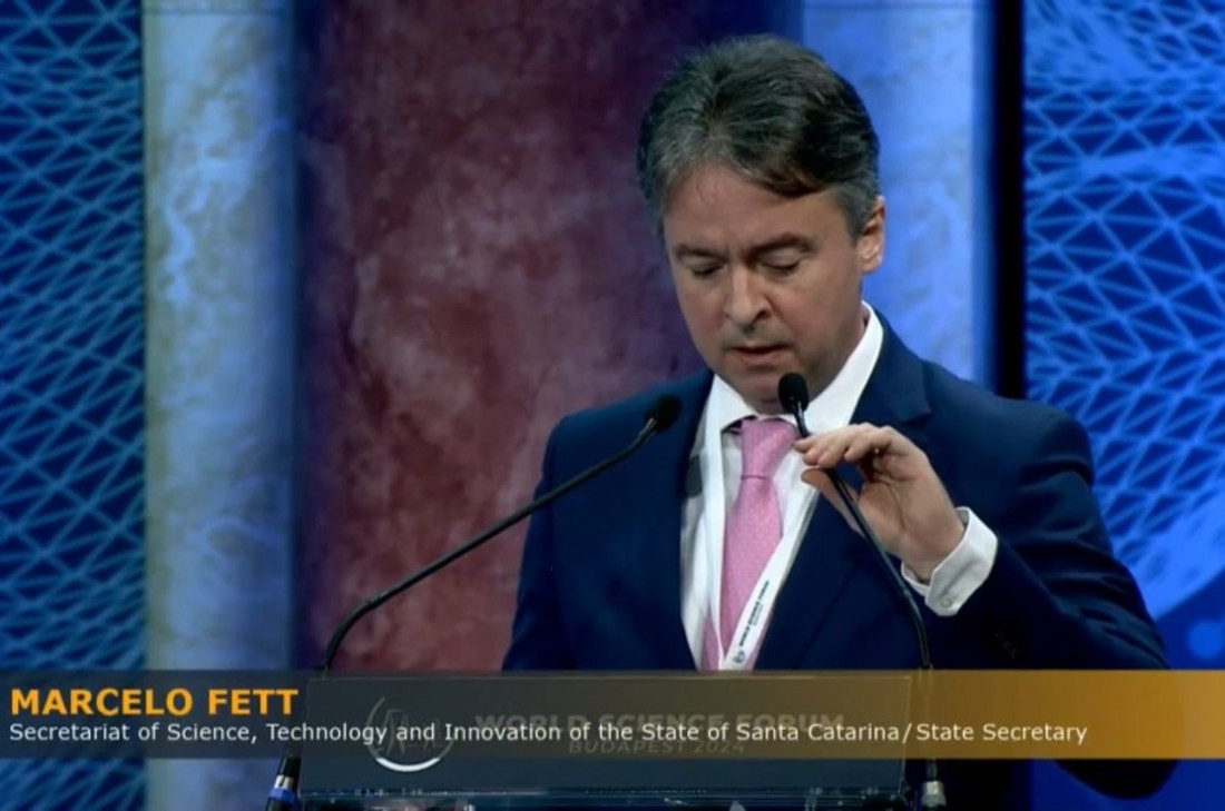 secretário de Estado da Ciência, Tecnologia e Inovação, Marcelo Fett, 