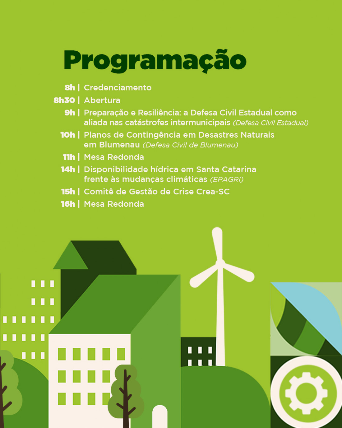 O 10º Seminário de Meio Ambiente, organizado pelo CREA-SC, reúne especialistas, profissionais e estudantes para discutir os desafios ambientais em Santa Catarina, incluindo mudanças climáticas, disponibilidade hídrica e gestão de crises