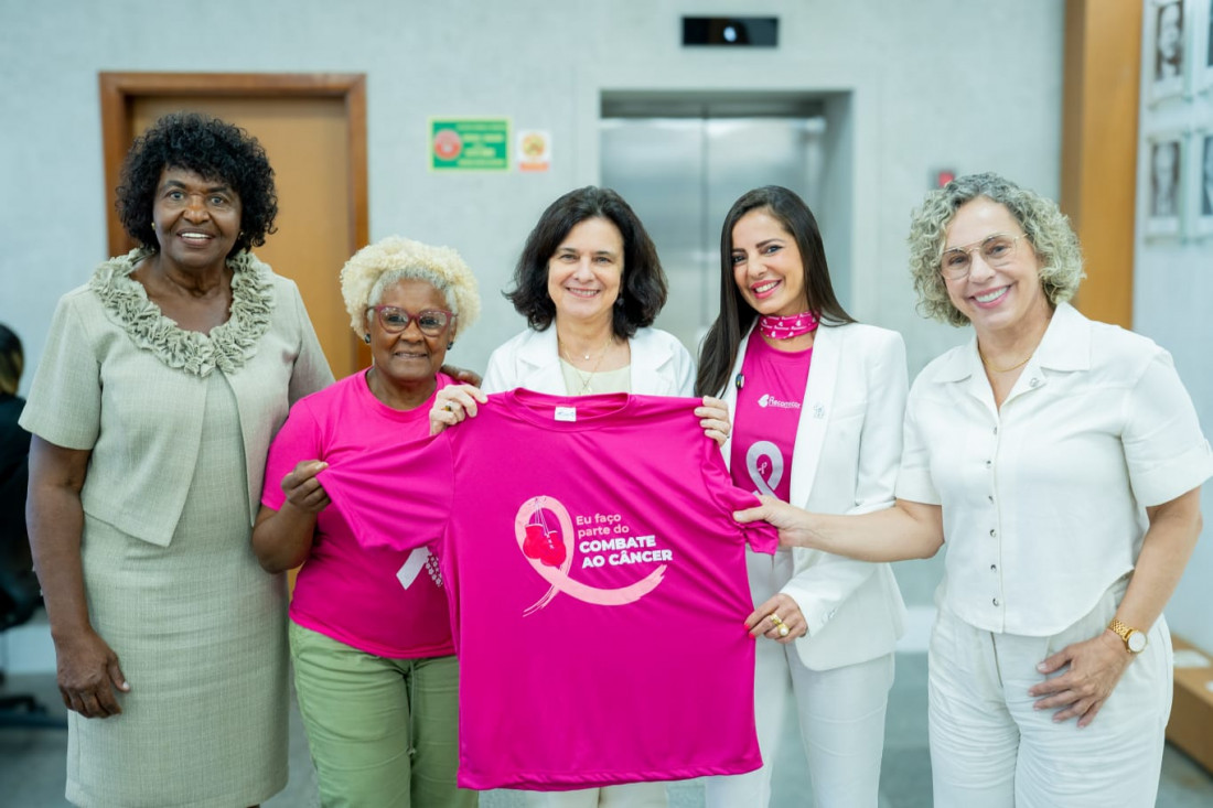  A deputada federal Ana Paula Lima (PT-SC), titular da Comissão de Saúde (última à direita), destacou lançamento do Protocolo Clínico e Diretrizes Terapêuticas