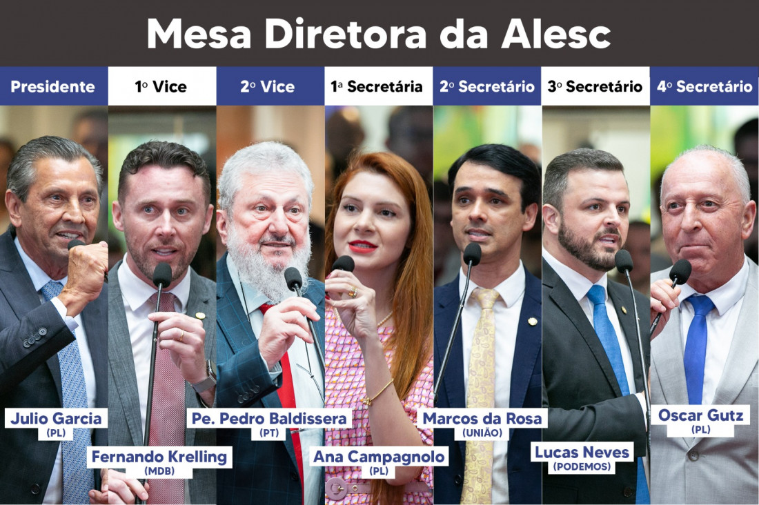 Nova mesa diretora