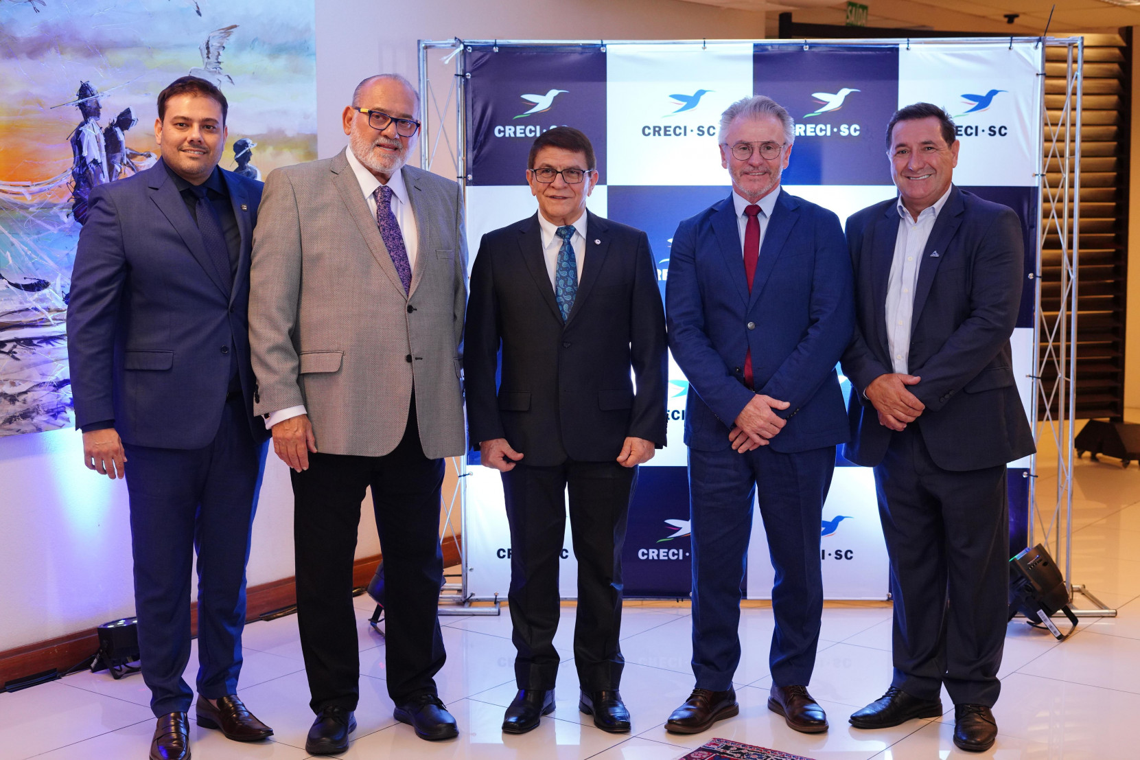 Cerimônia de posse da nova diretoria do Creci SC reuniu lideranças do setor