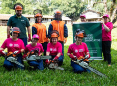 Curso ensinou as participantes a operar e a manter motosserras em condições seguras e eficientes, possibilitando maior autonomia nas atividades do campo.