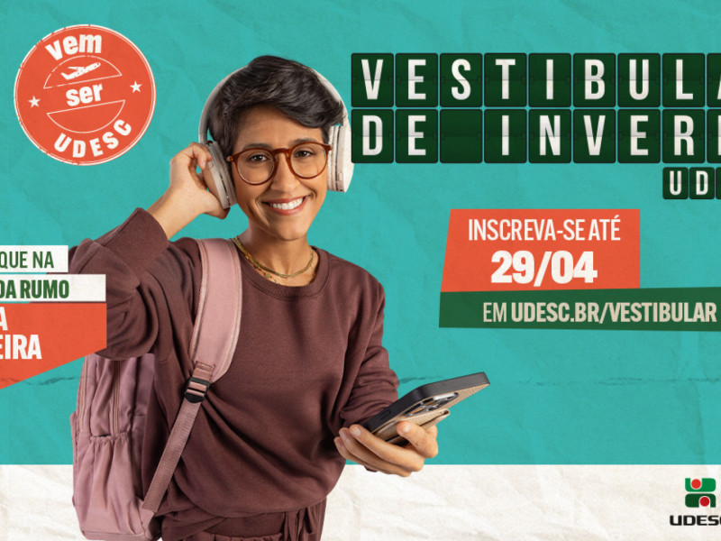 Inscrições para o vestibular de inverno UDESC estão abertas