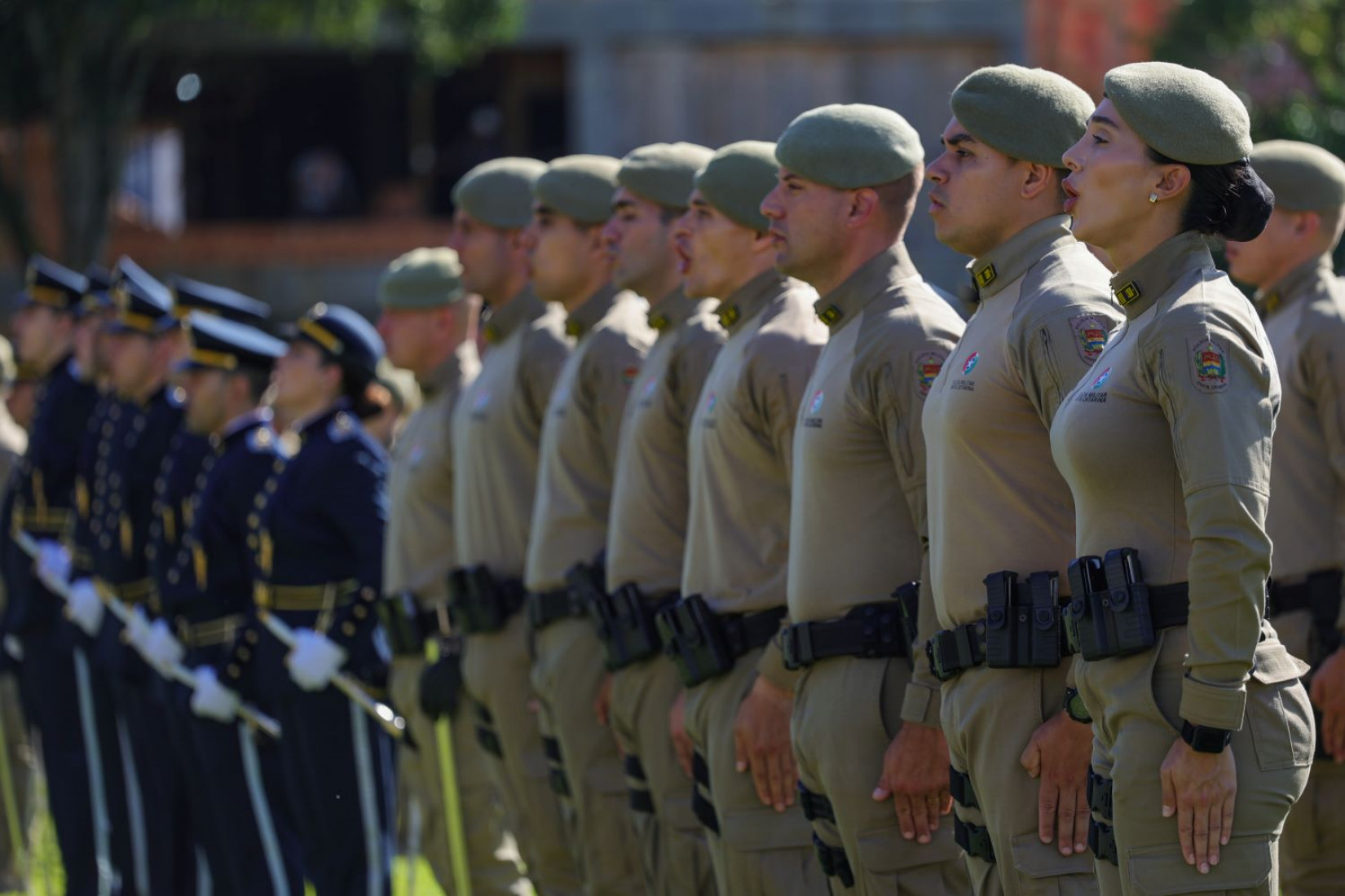 A cerimônia celebrou a trajetória da Polícia Militar de Santa Catarina como uma das instituições mais respeitadas do estado