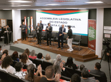 
O evento aconteceu no Plenarinho Deputado Paulo Stuart Wright, na Alesc.