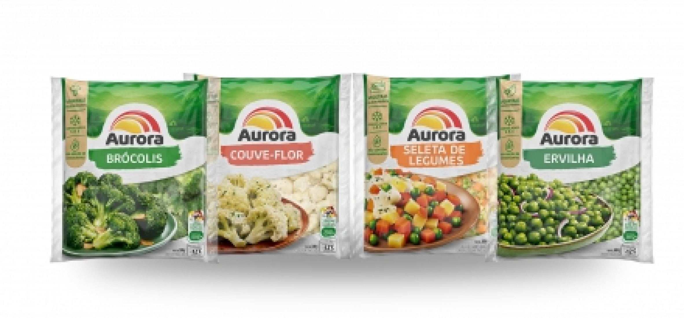 Vegetais congelados Aurora: