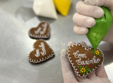 Oficina de decoração de biscoitos de mel