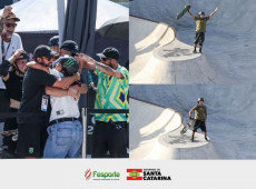 Os catarinenses Pedro Carvalho e Isadora Pacheco conquistam posições de destaque na etapa da Copa do Mundo de Skate Park em Roma