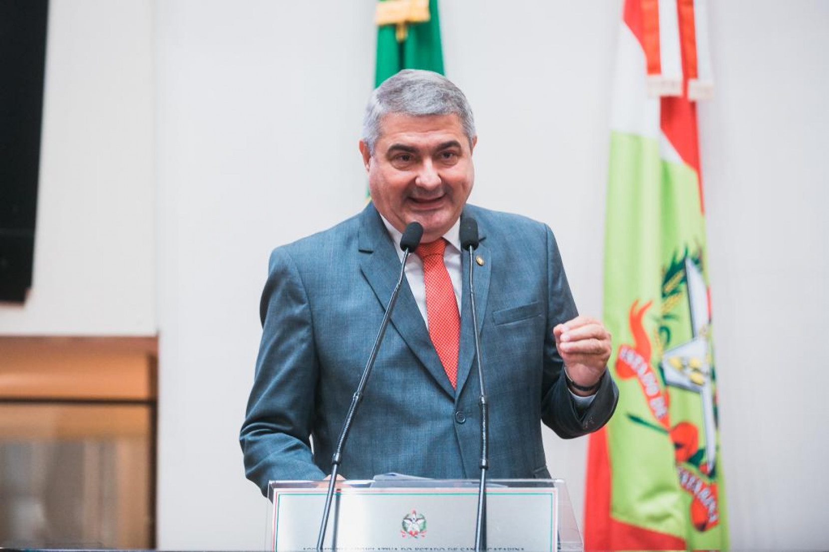 O deputado estadual Antídio Lunelli (MDB) cobra a recuperação urgente da SC-154 entre Faxinal dos Guedes e Ipumirim