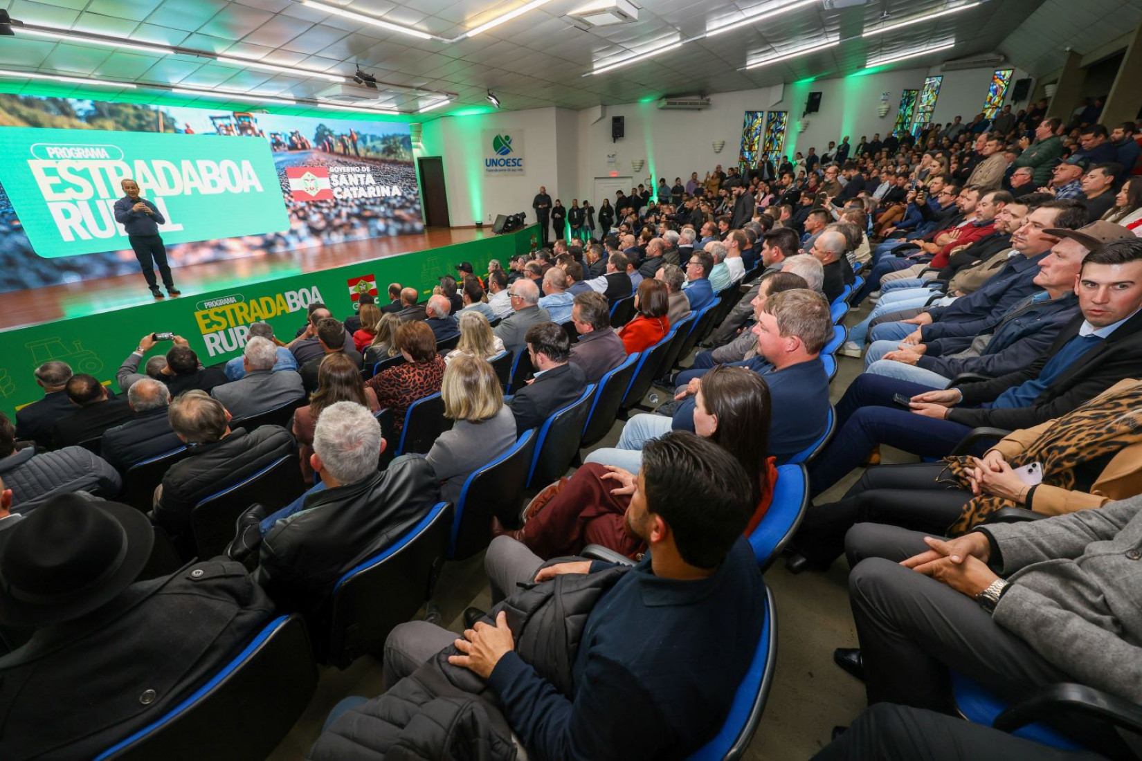 Evento em Joaçaba contou com a presença de mais de 200 prefeitos catarinenses.