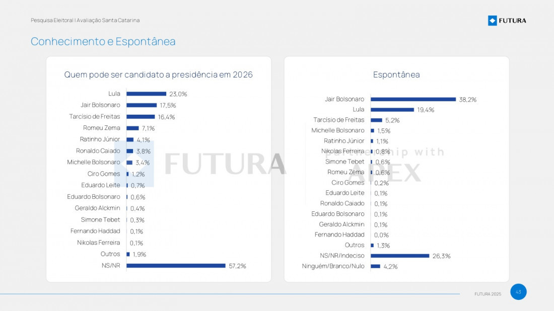 Manifestação espontânea do eleitor catarinense
