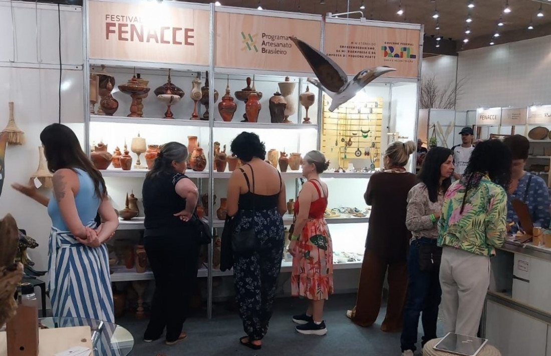 Participação de artesãos de Santa Catarina na Fenacce foi organizada pela Secretaria de Estado de Indústria, Comércio e Serviços (Sicos) –