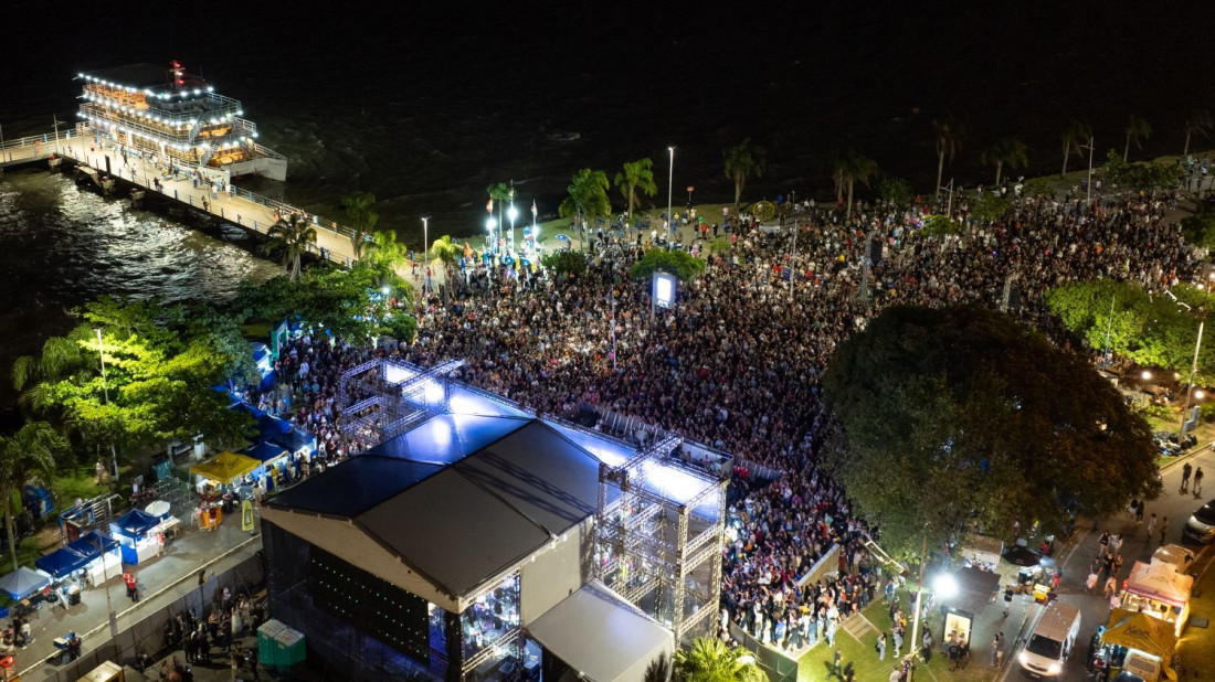 A apresentação será no dia 9 de novembro, na Beira-Mar Norte, em Florianópolis. Foto da final do festival em 2024 –