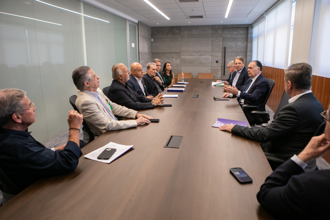 Representantes de indústrias que integram a Infragás reuniram-se na Federação
