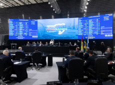 Plenário do Alesc Itinerante, na tarde desta terça-feira, durante a votação dos projetos