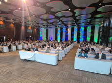  O evento reúne autoridades portuárias de todo país, além de representantes de diversos terminais privados e empresas que atuam no setor.