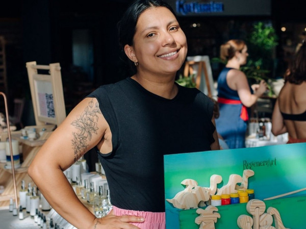 Karine acredita que o apoio às mães empreendedoras é essencial para que mais mulheres possam dar o primeiro passo.