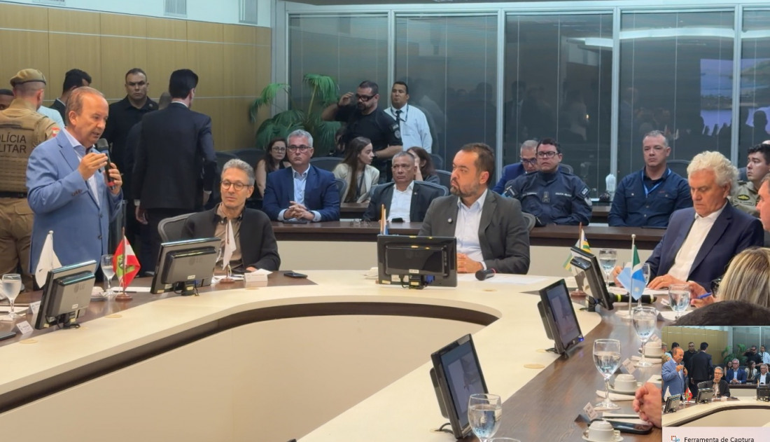 Jorginho Mello participou do encontro de governadores com o governador do Rio de Janeiro, Claudio Castro, no Rio