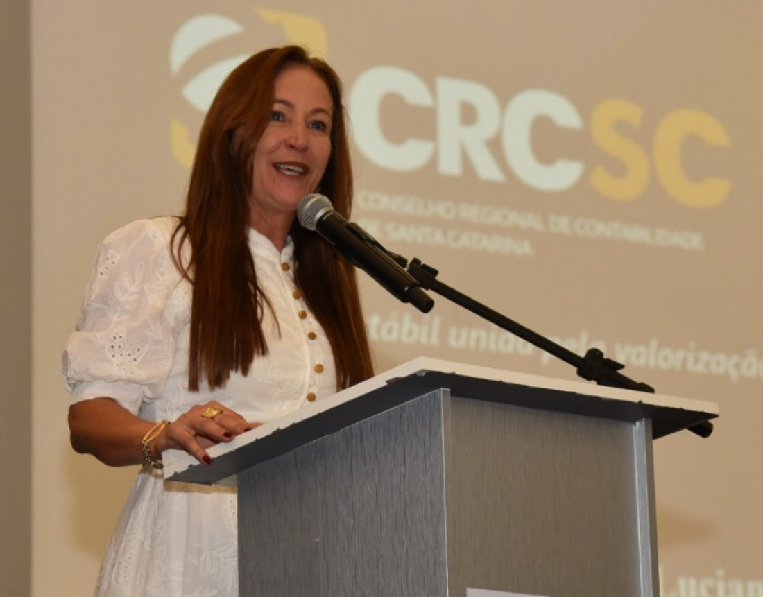 Presidente do Conselho Regional de Contabilidade de Santa Catarina (CRCSC), Marisa Luciana Schvabe de Morais