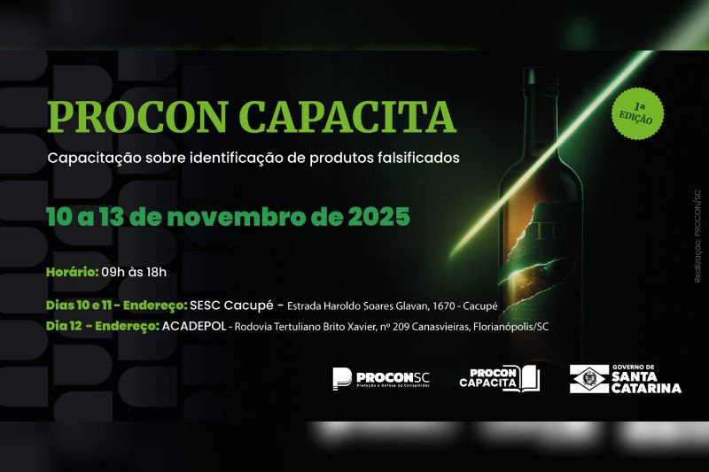 Evento do PROCON/SC treina fiscais do Estado no combate à falsificação de bebidas e roupas