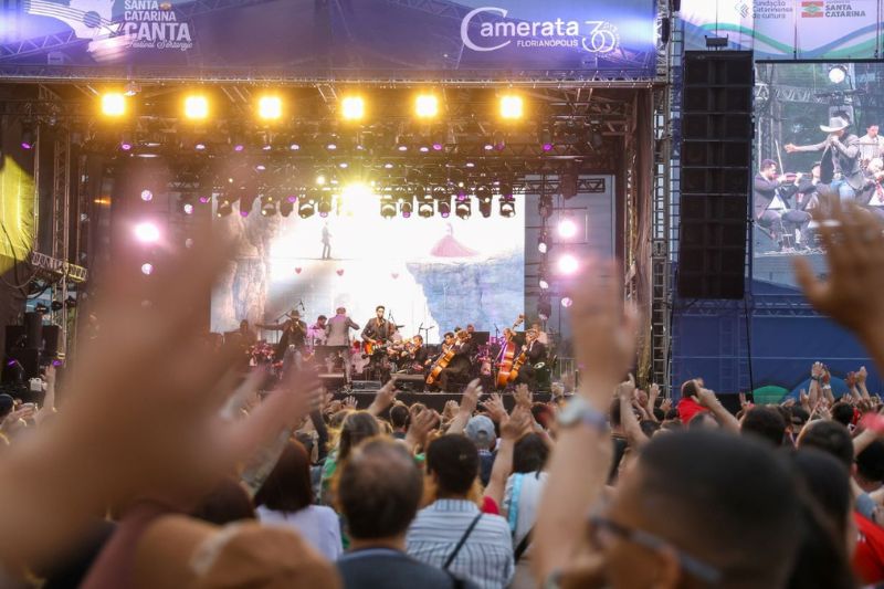 Sistema de reconhecimento facial vai reforçar a segurança na final do Festival Santa Catarina Canta em Florianópolis
