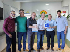 Representantes do Sebrae/SC foram recebidos pelo prefeito Edenilson Zanardi, para tratar da implantação do Programa Cidade Empreendedora 