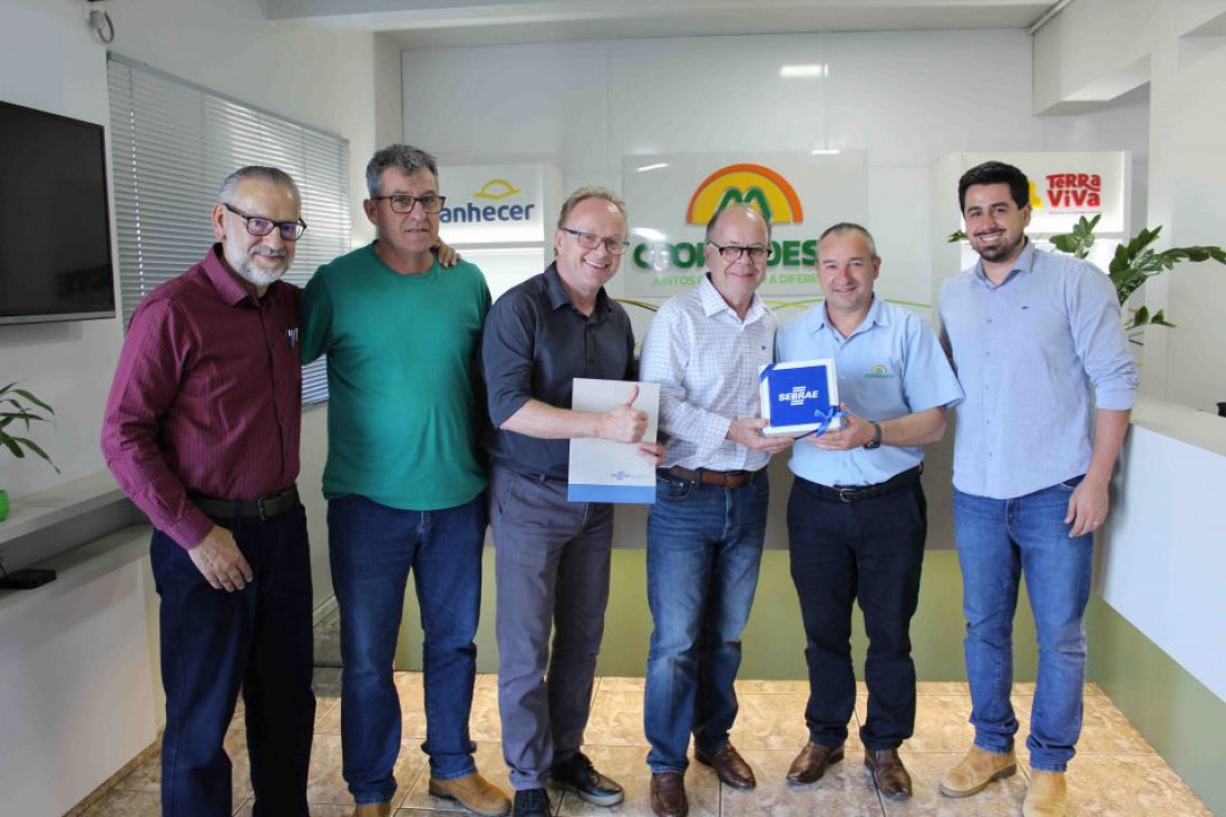 Representantes do Sebrae/SC foram recebidos pelo prefeito Edenilson Zanardi, para tratar da implantação do Programa Cidade Empreendedora 