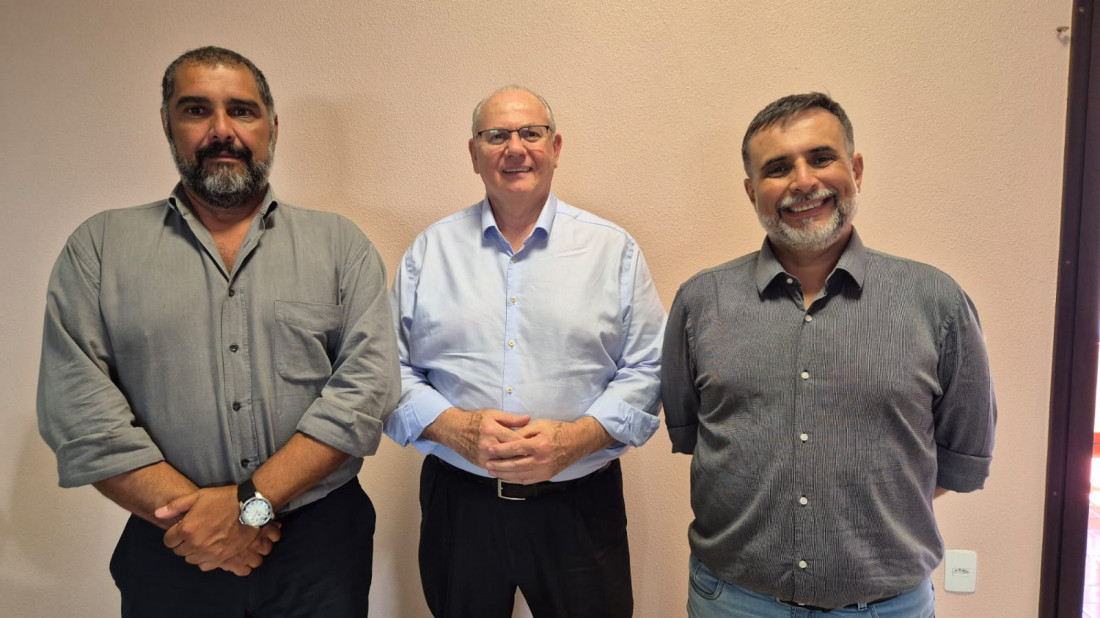 Gustavo Fagundes (ANUP e ABRAES), Everaldo Tiscoski (AMPESC) e Jair dos Santos Jr. (AMPESC e ABED)