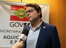 Secretário executivo da Aquicultura e Pesca de Santa Catarina, Tiago Bolan Frigo
