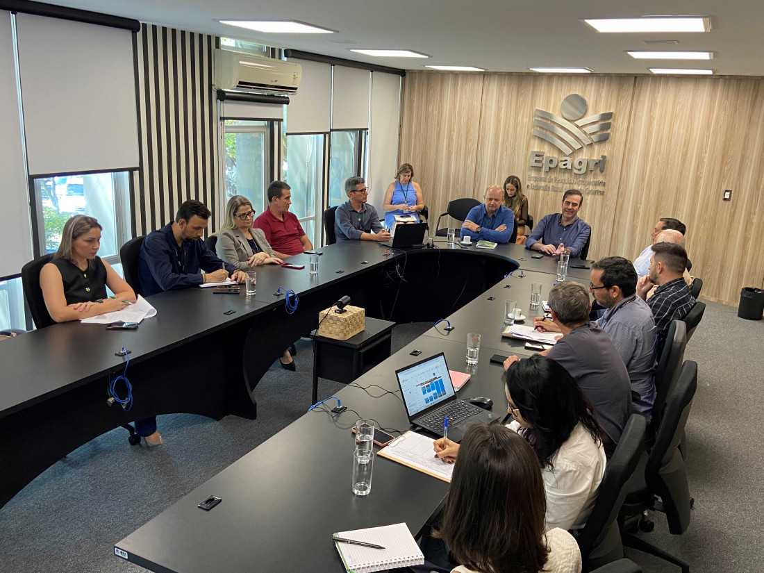 Reunião coordenada pela SAPE com lideranças do setor leiteiro e parlamentares.