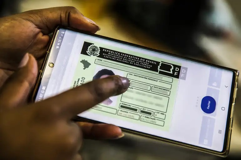 CNH Digital,Carteira de Trânsito para Celular, Carteira Nacional de Habilitação
