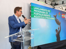 Secret&aacute;rio Tiago Bolan Frigo: "somos o quarto maior produtor de til&aacute;pia do Brasil e refer&ecirc;ncia nacional na atividade pesqueira" 

