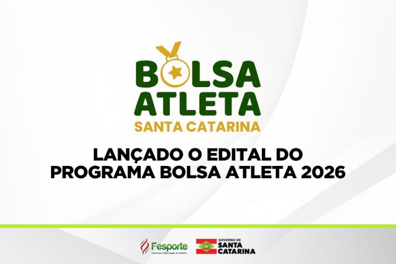 Governo do Estado lança edital do Programa Bolsa Atleta 2026
