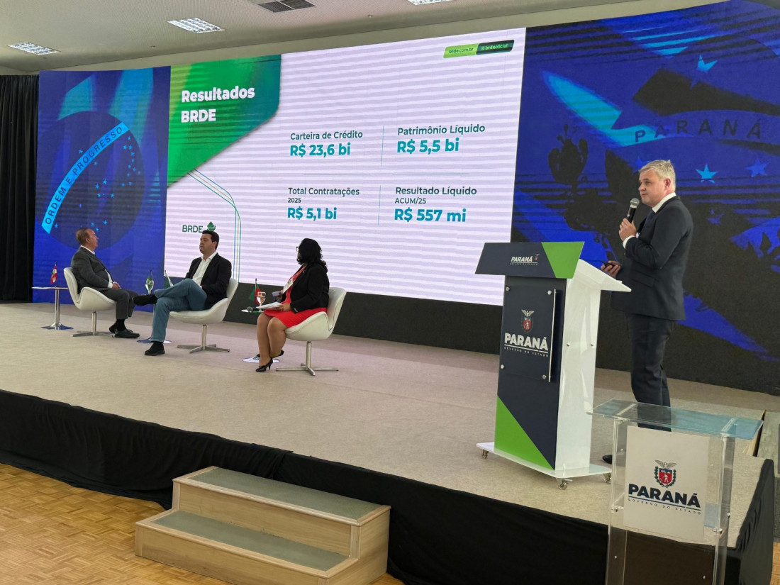 
Legenda


O diretor-presidente do BRDE, Renê Garcia Júnior, ressaltou que o crescimento anual de 10% na carteira de crédito é resultado de um trabalho sério, técnico e responsável, construído em equipe