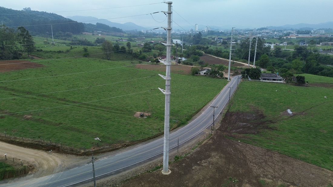 
Linha de transmissão em alta tensão foi inaugurada em Braço do Norte e contou com apoio da Peacesc