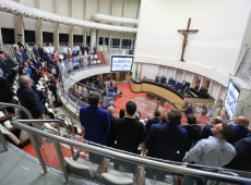 A solenidade aconteceu no Plen&aacute;rio da Alesc.

