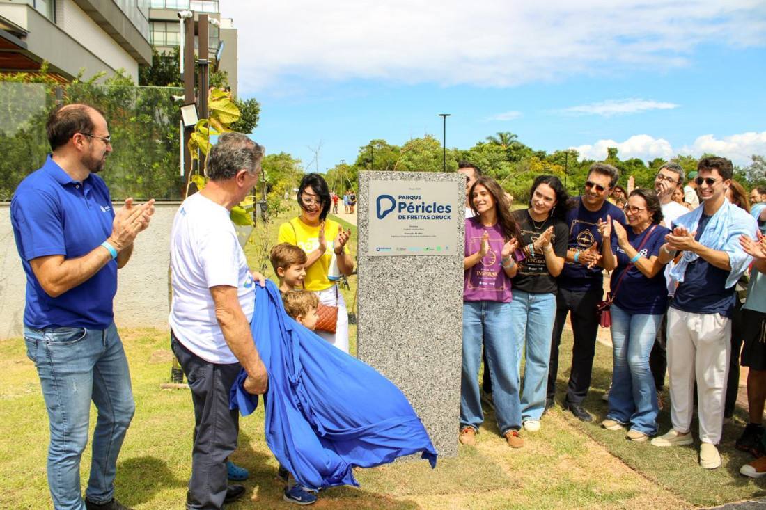 Descerramento da placa inaugural do Parque Péricles de Freitas Druck