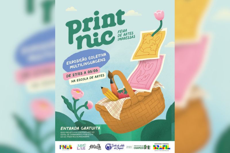 Exposição Coletiva Multilinguagens Print Nic terá obras de 16 artistas locais na Escola de Artes de
