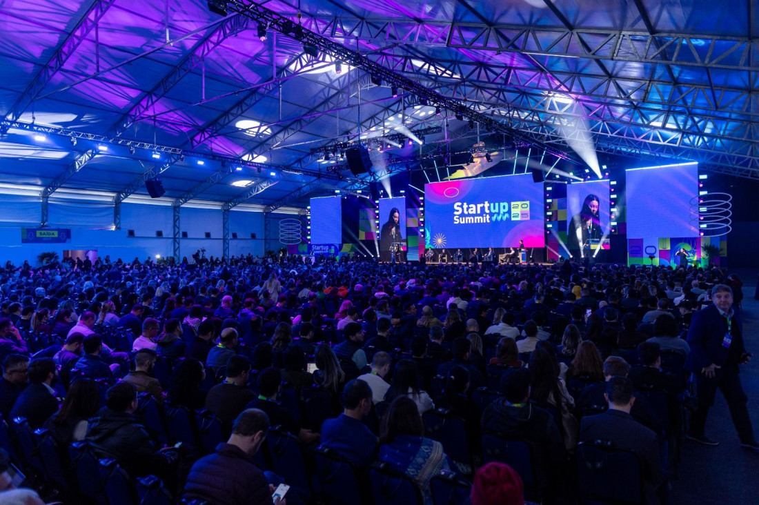 8º Startup Summit, realizado em agosto de 2025, no CentroSul, em Florianópolis, reuniu mais de 10 mil participantes
 